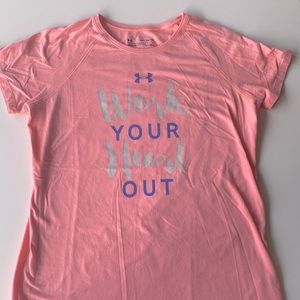 Girls Under Armour - XL heat gear t- shirt